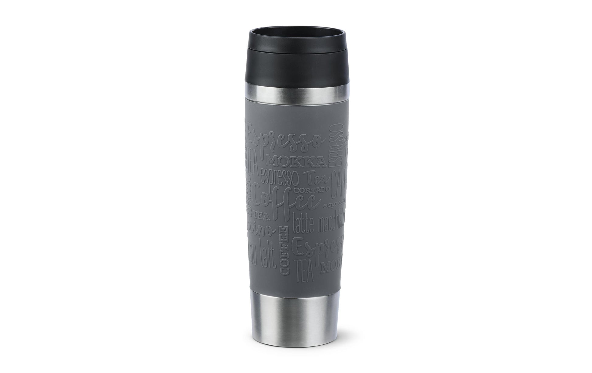 EMSA Travel Mug Classic Thermobecher 500 ml – doppelwandig, Edelstahl, grau