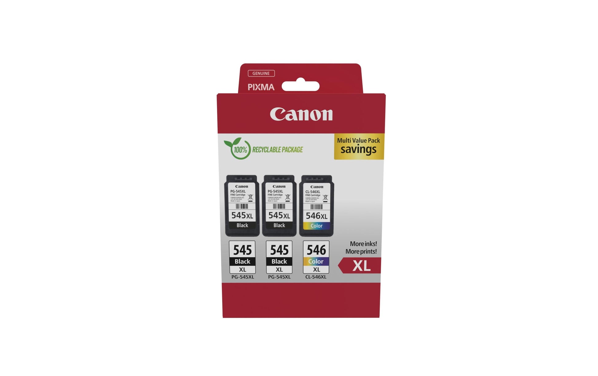 Canon Tintenpatronen-Multipack PG-545/CL-546, 3er-Pack