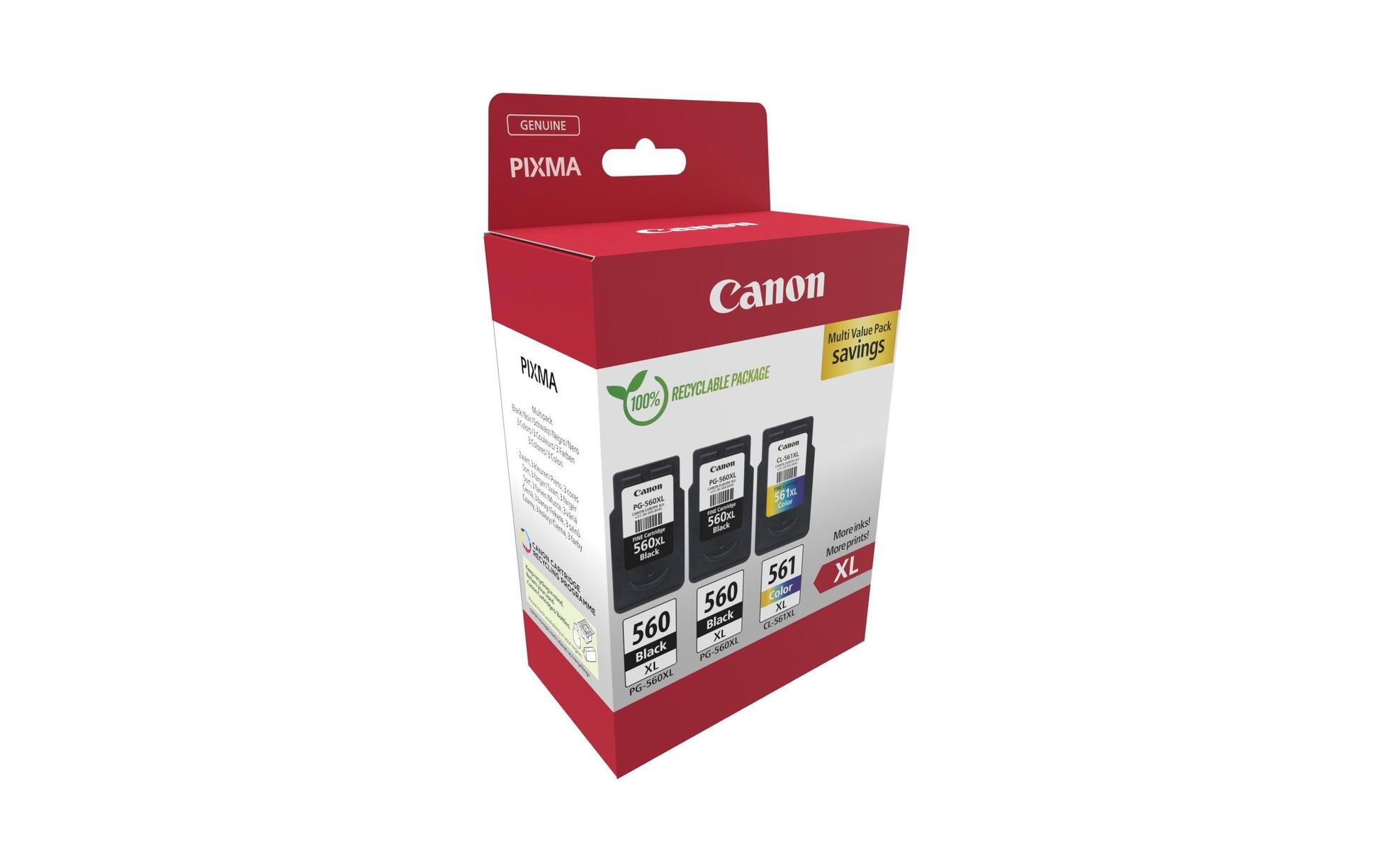 Canon Tintenpatronen-Multipack PG-560XL/CL-561XL, XL