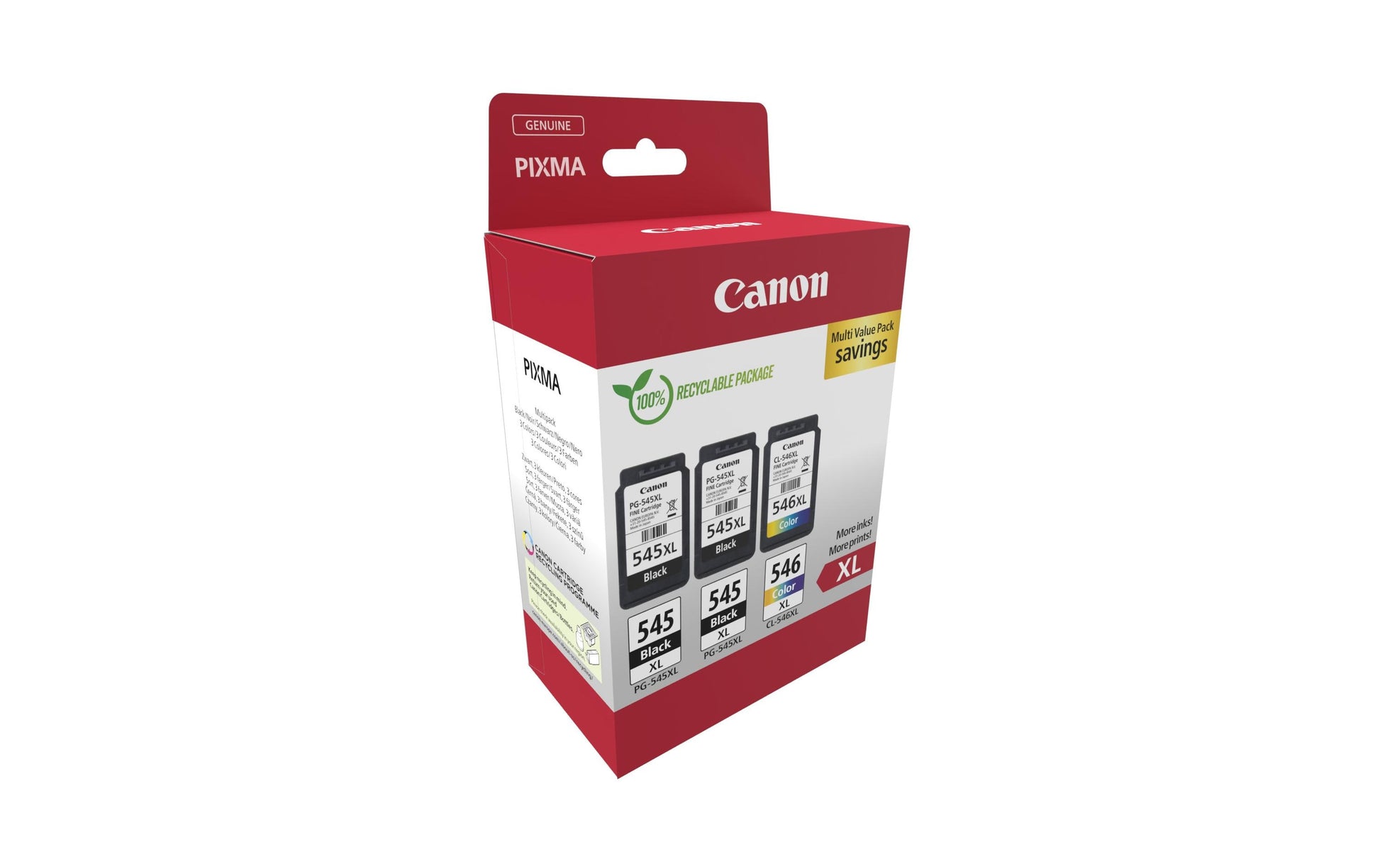 Canon Tintenpatronen-Multipack PG-545/CL-546, 3er-Pack