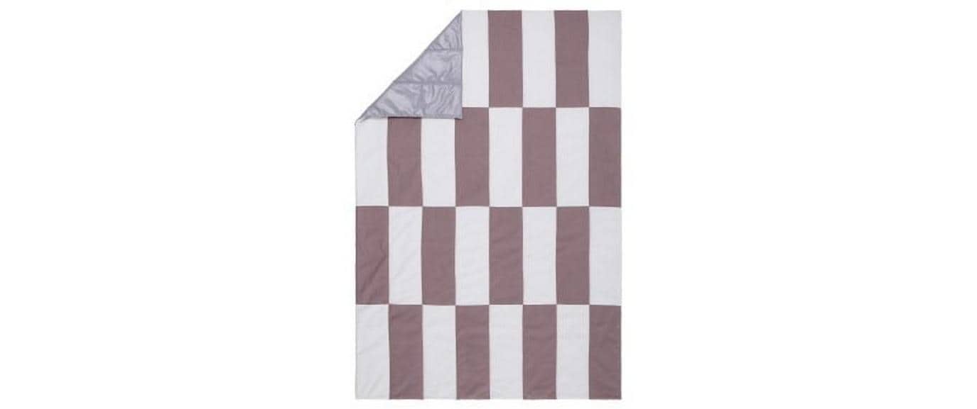 URBANARA Wohndecke – Baumwolle, Polyester, Taupe & Natur – 120 × 180 cm