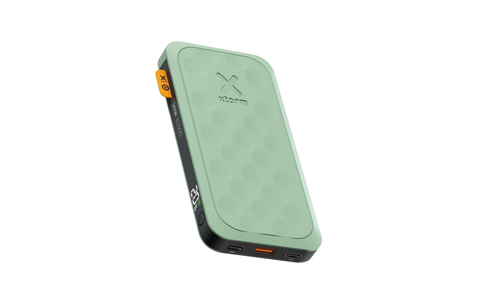 Xtorm Fuel Series 5 Powerbank 10'000 mAh – 20 W PD, 2× USB-C, 1× USB-A, grün