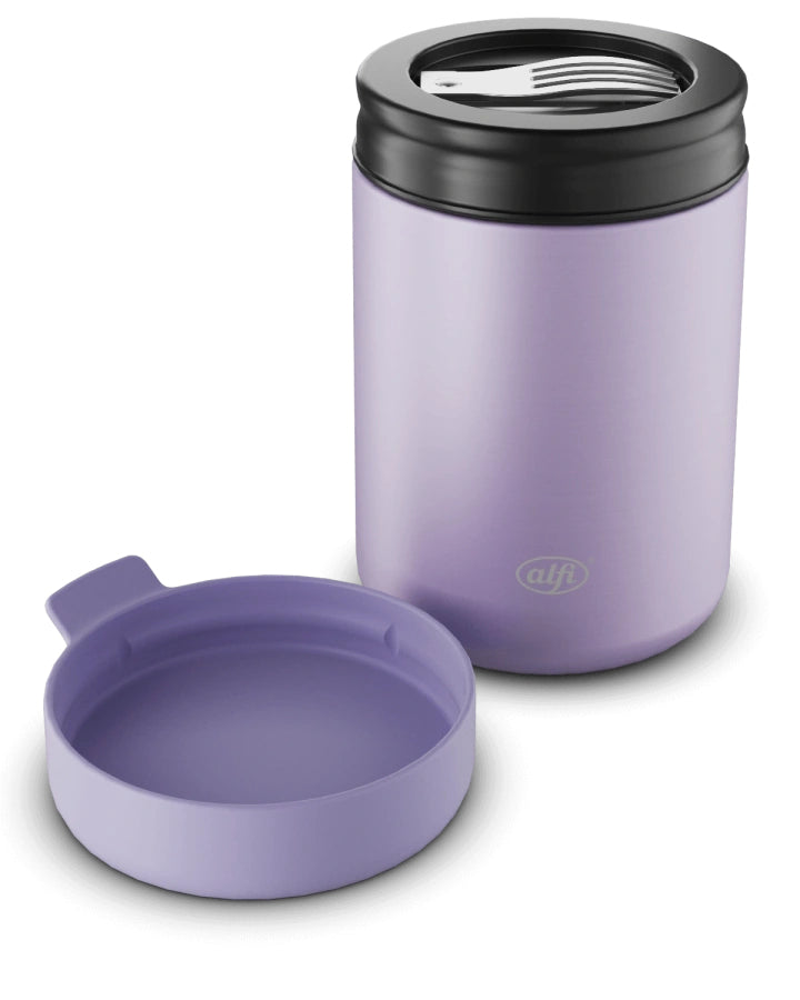 Alfi Vorratsdose 350 ml, Ø 8,8 × 13,3 cm, Edelstahl, isoliert, Lavendel