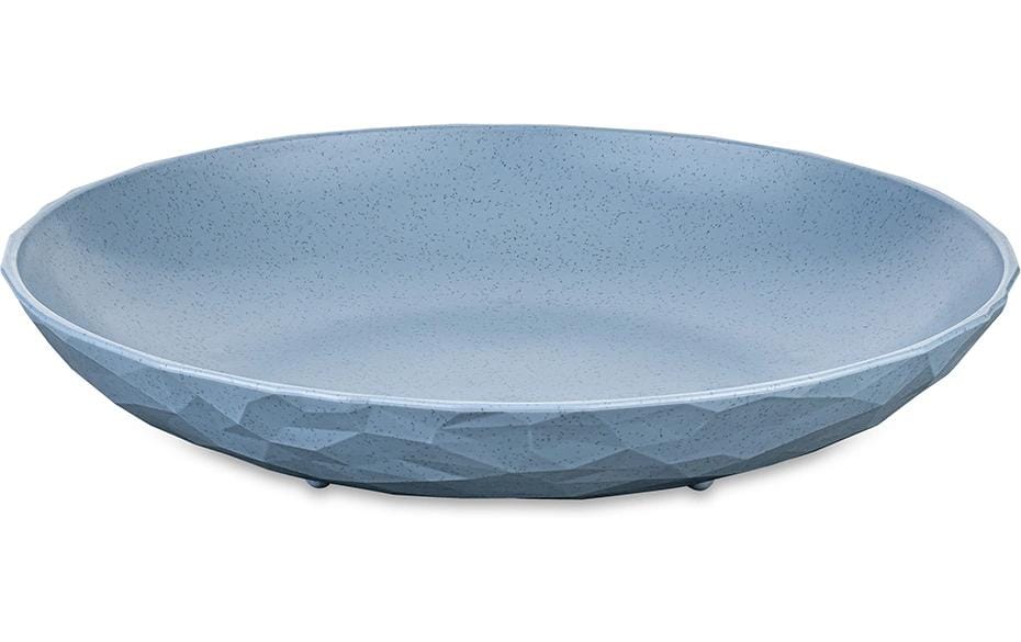 Koziol Suppen- & Pastateller – Ø 22 cm, H 3,5 cm, Kunststoff (biozirkulär), Blau, spülmaschinenfest