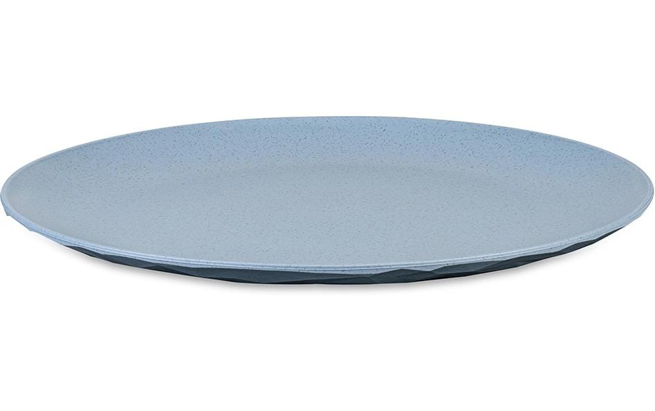 Koziol Speiseteller – Ø 26 cm, H 1,8 cm, Kunststoff (biozirkulär), Blau, spülmaschinenfest