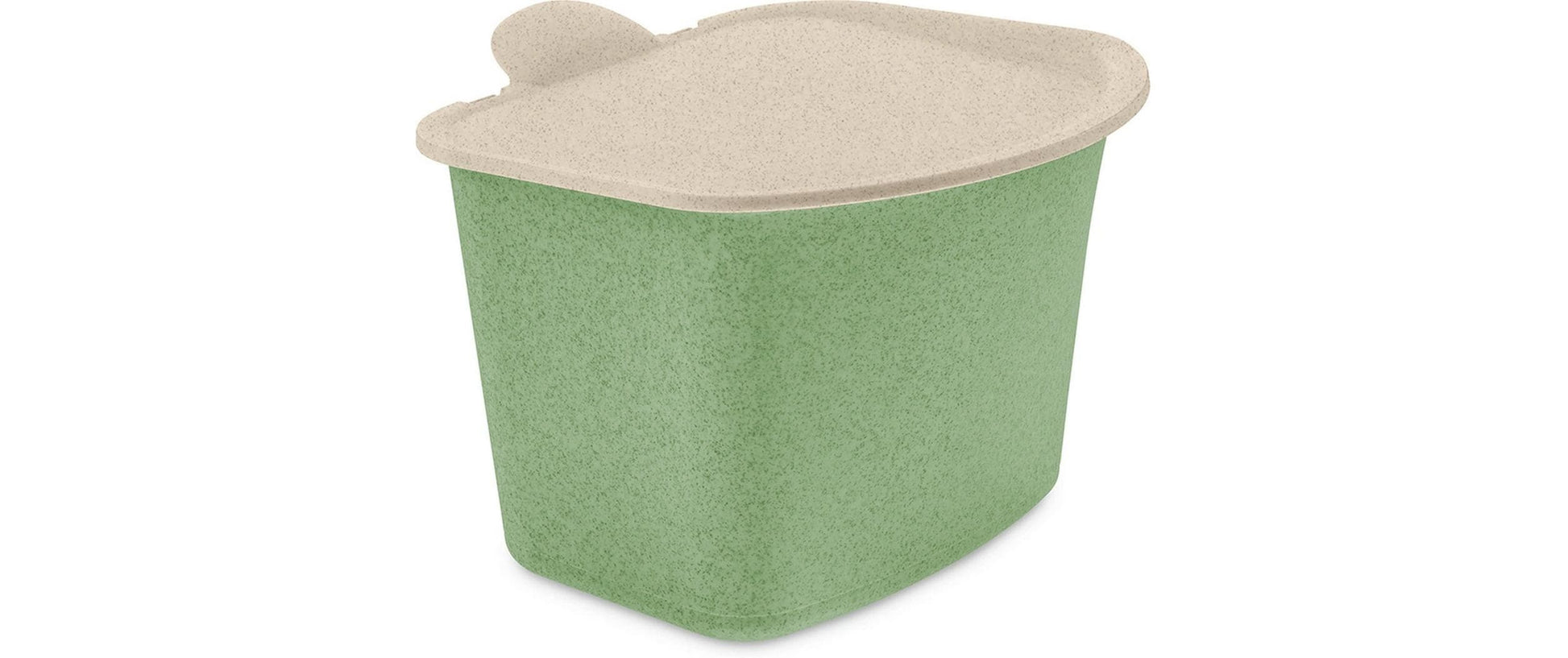 Koziol Recyclingeimer Bibo – 3 l – Kunststoff (biozirkulär), rechteckig – grün