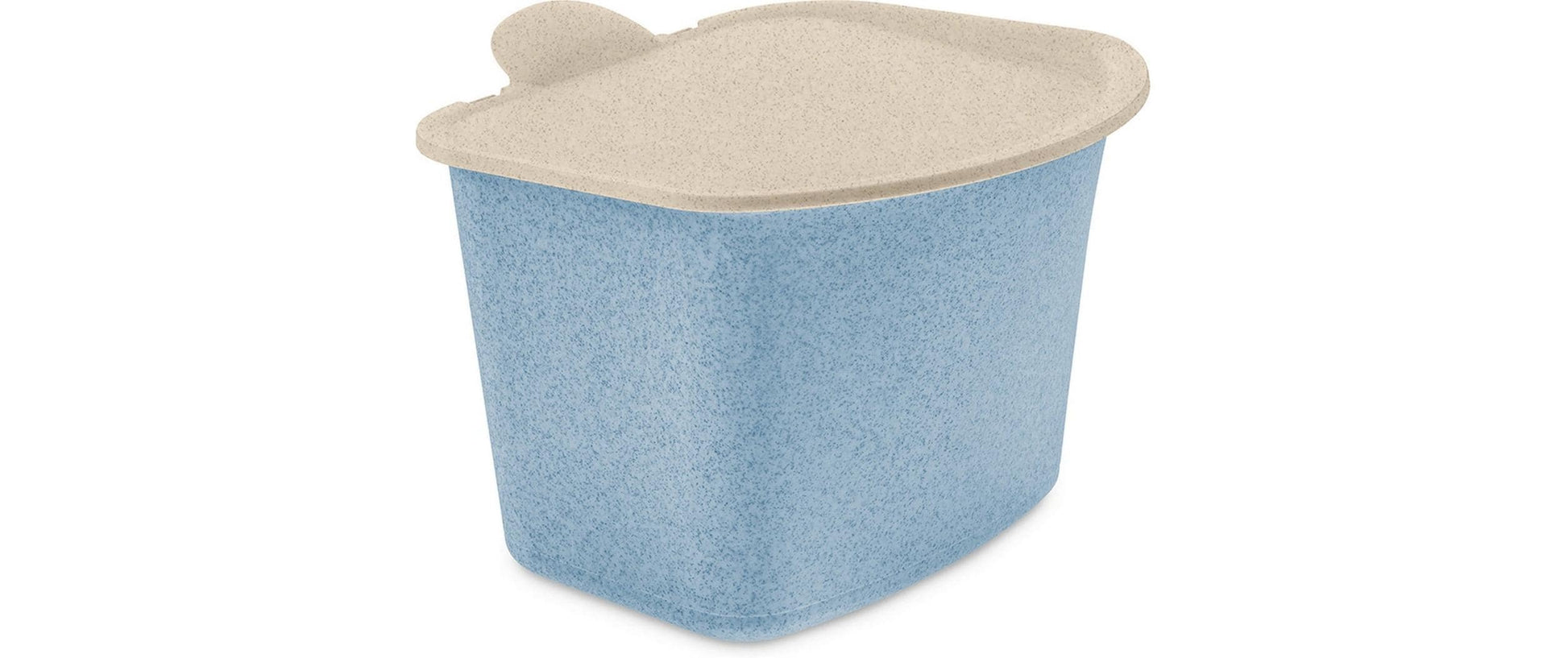 Koziol Recyclingbox Bibo – 3 l – Biozirkulärer Kunststoff, rechteckig – Blau