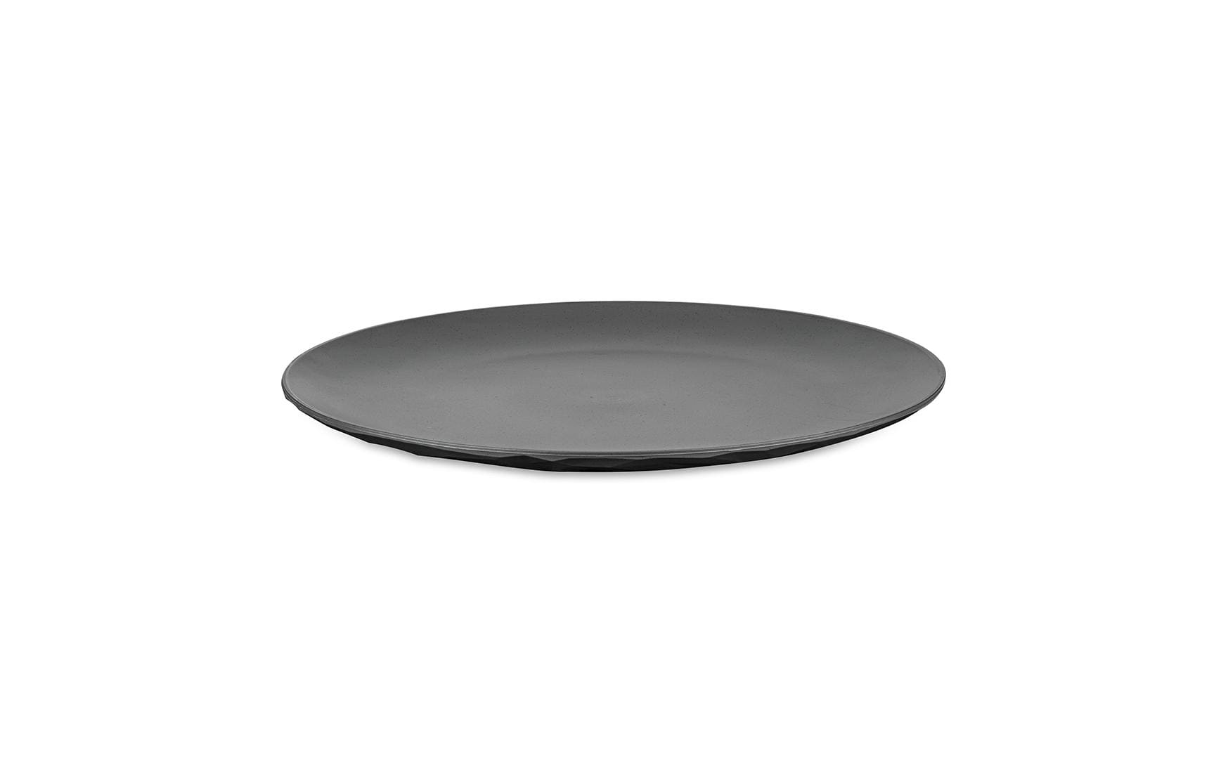 Koziol Essteller CLUB PLATE – Ø 26 cm, Kunststoff (biozirkulär), Grau, spülmaschinenfest