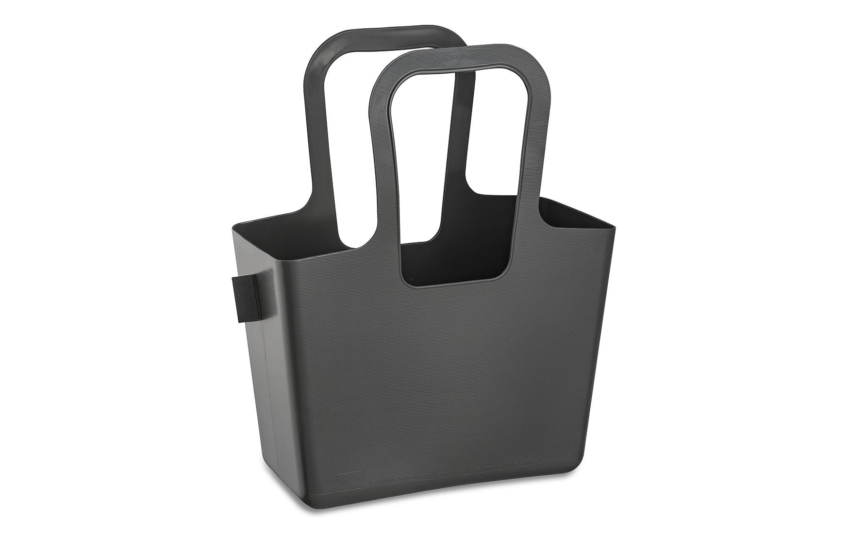 Koziol – Hemdchen-Tragetaschen, Kunststoff, Grau, 386×327 mm