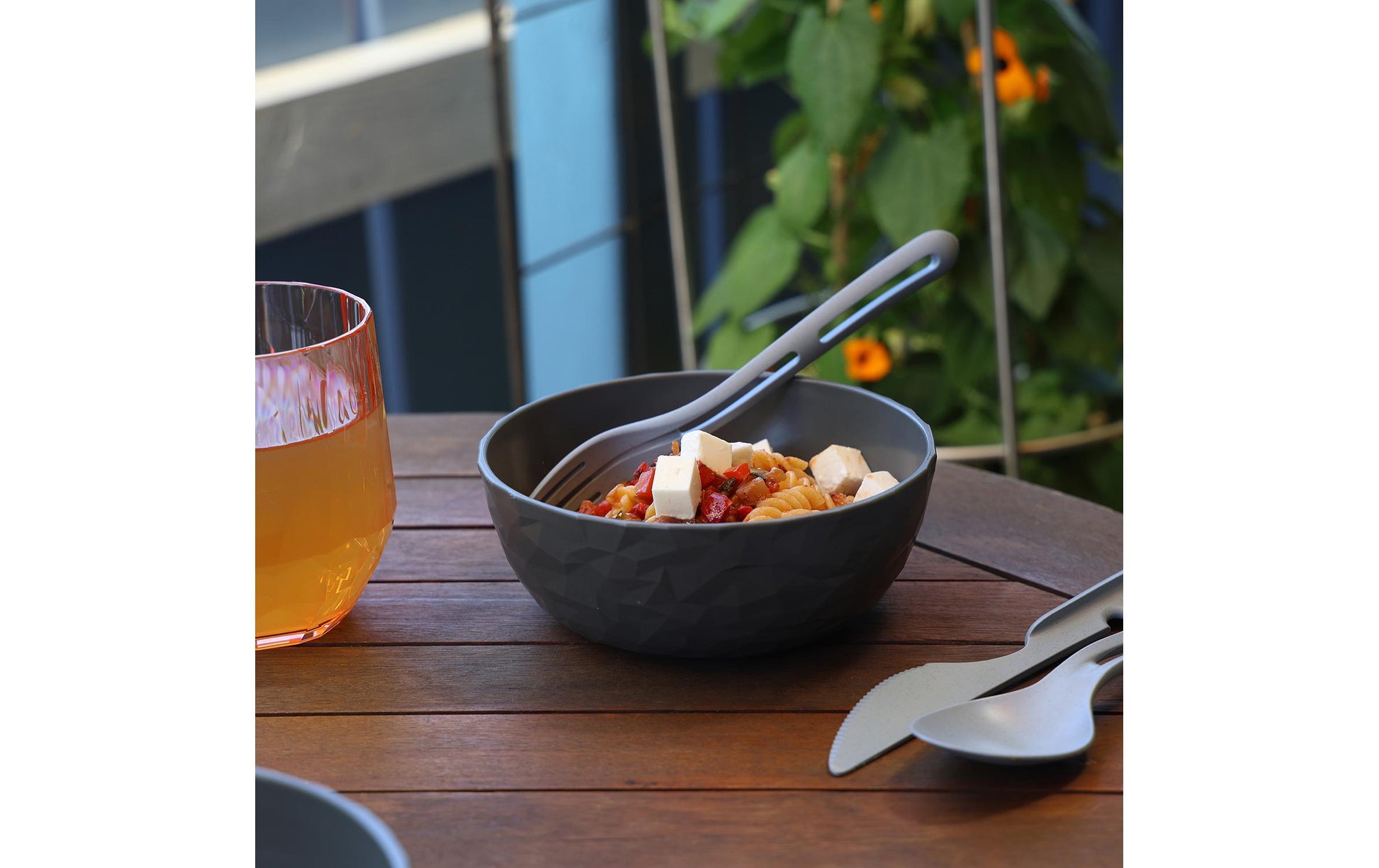 Koziol Schüssel CLUB BOWL – 700 ml, Ø 16,2 cm, Kunststoff (biozirkulär), Grau, spülmaschinenfest
