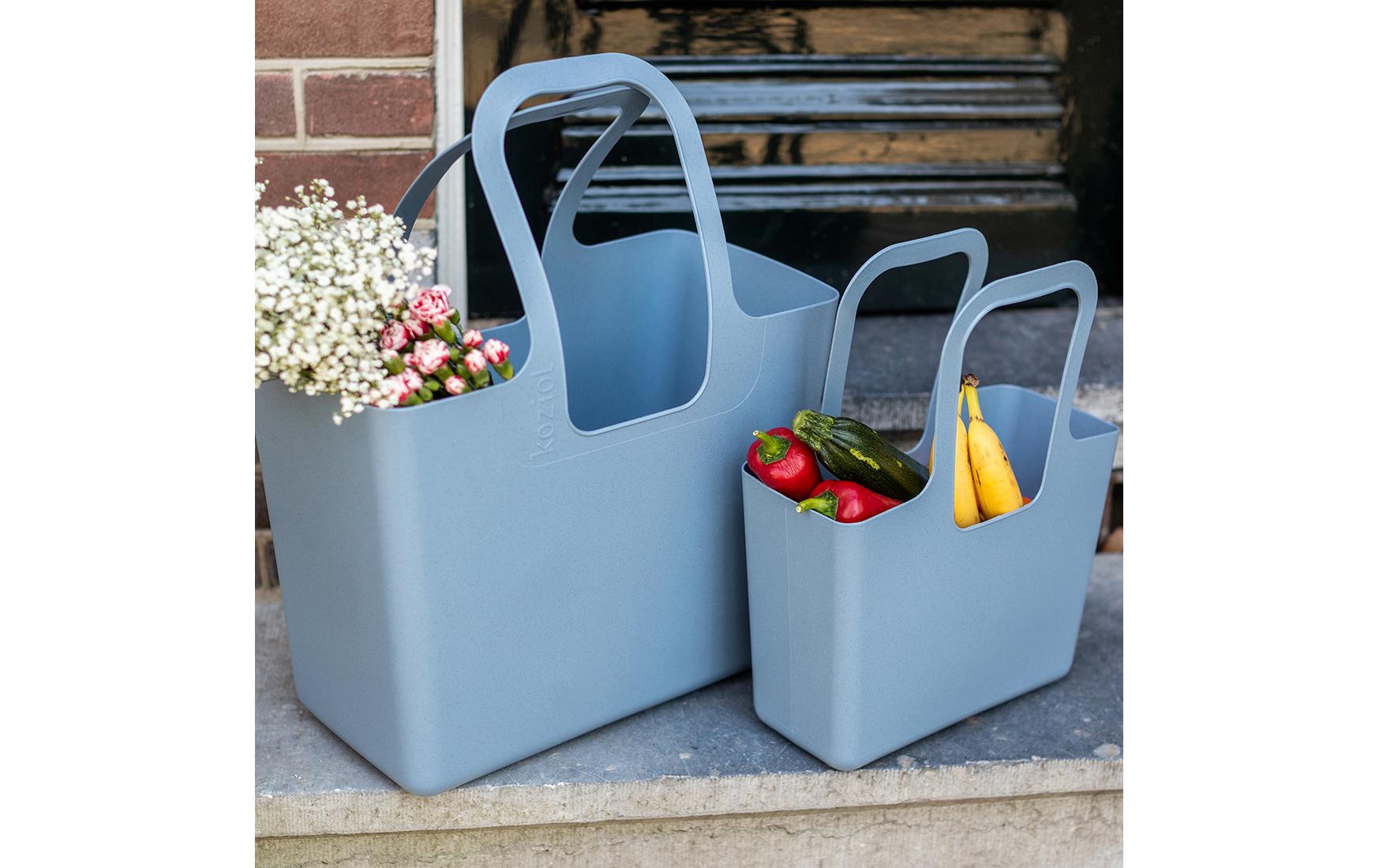 Koziol – Stofftasche, Kunststoff, Blau, 386×327×130 mm