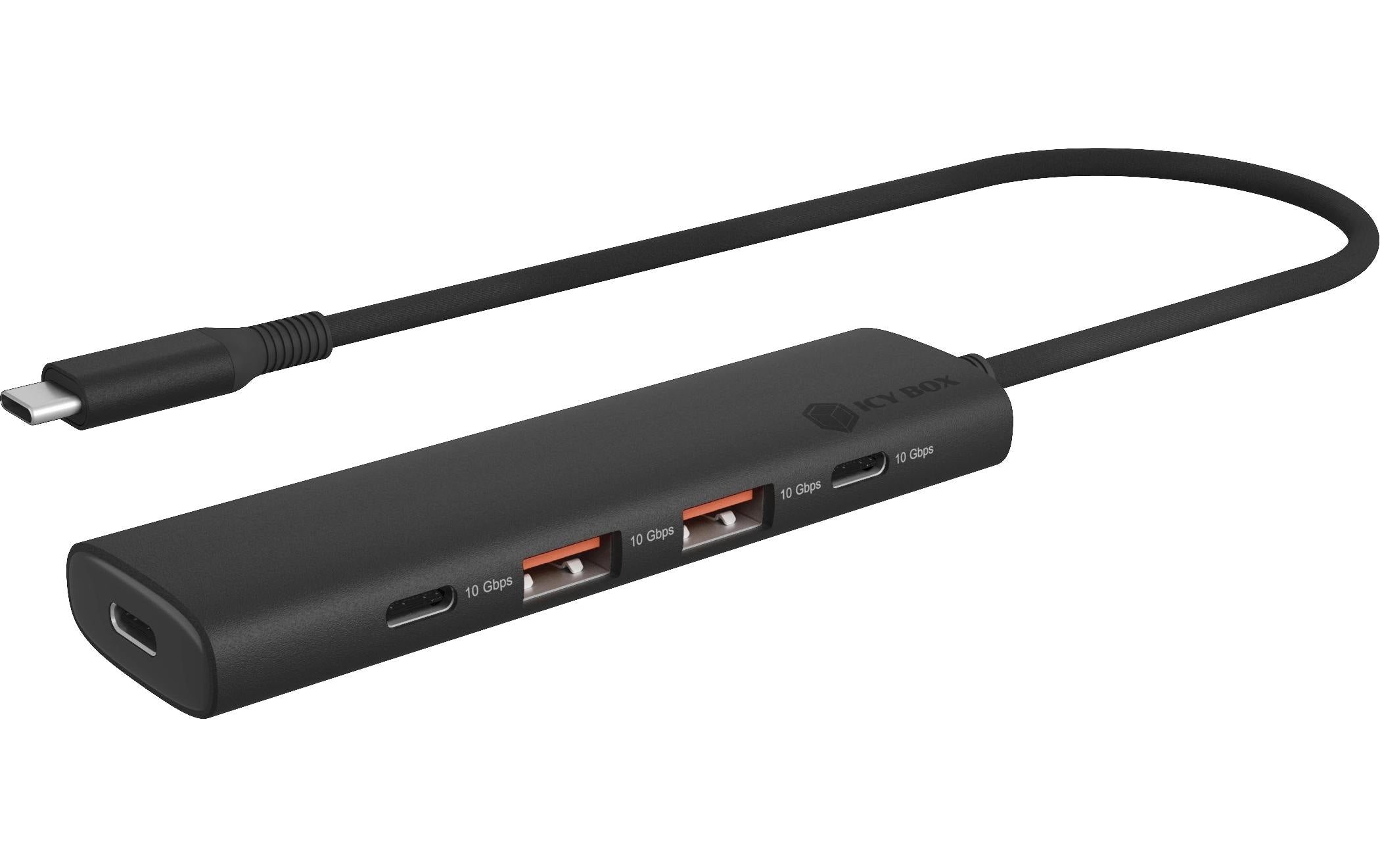 RaidSonic IB-1437-CPD USB-Hub – USB-C, 2× USB-A, 100 W PD