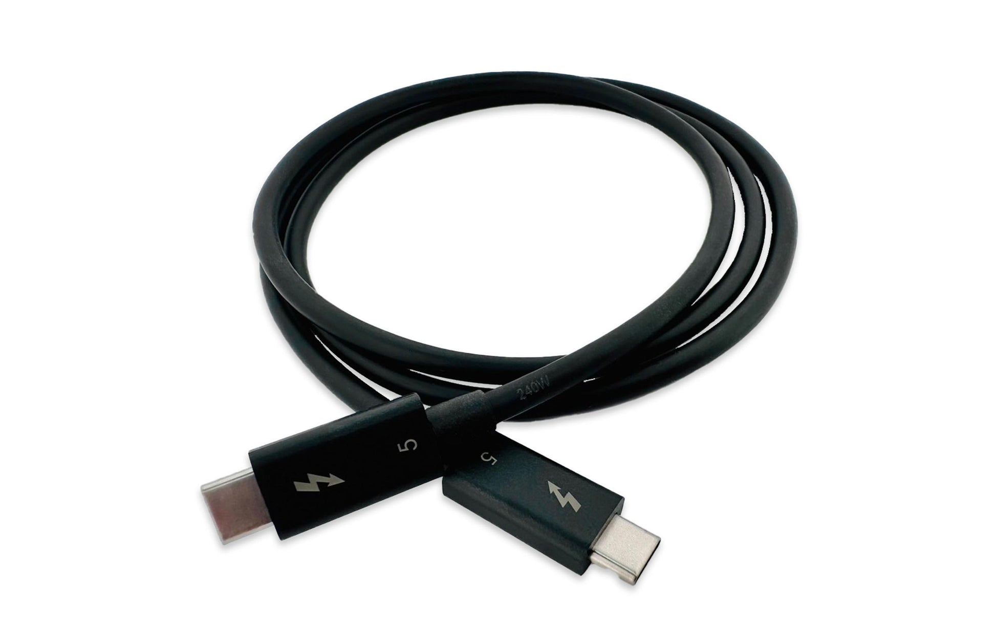 LMP USB-C-zu-USB-C-Datenkabel – 0,8 m, Thunderbolt 5, 70 W, Schwarz