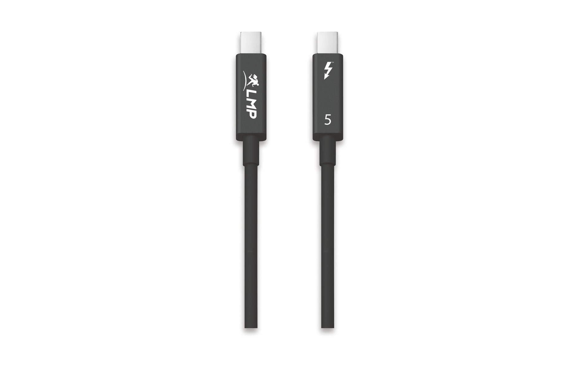 LMP USB-C-zu-USB-C-Datenkabel – 0,8 m, Thunderbolt 5, 70 W, Schwarz