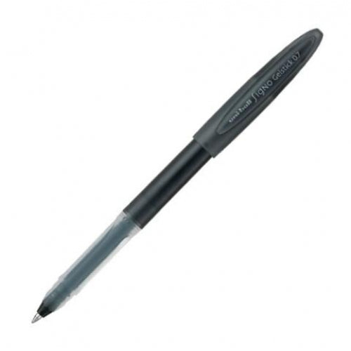 Uni-Ball Signo UM-170 Gelschreiber, Druckmechanik – Schwarz, Spitze 0,7 mm, dokumentenecht, wasserfest
