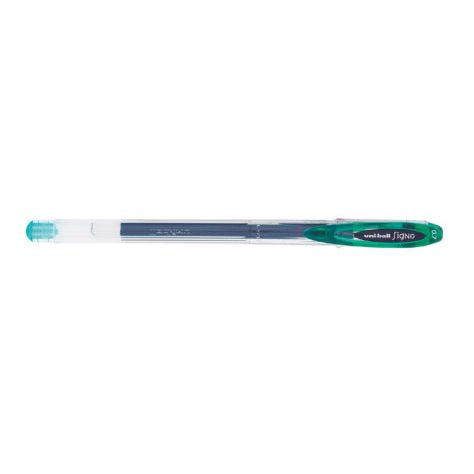 Uni-ball Signo Gelschreiber – grün, 0,4 mm, schnelltrocknend, für dunkles Papier, Kappe
