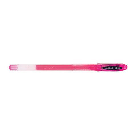 Uni-ball Signo Gelschreiber – pink, 0,4 mm, schnelltrocknend, für dunkles Papier, Kappe