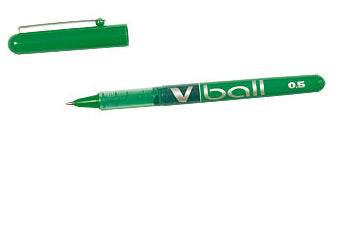 Pilot V-Ball – Tintenroller, mit Kappe, 0,3 mm, Grün