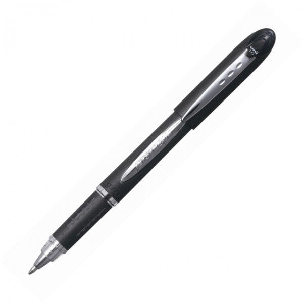 Uni-Ball Jetstream – Tintenroller, wasserfest, mit Kappe, 0,45 mm, schwarz
