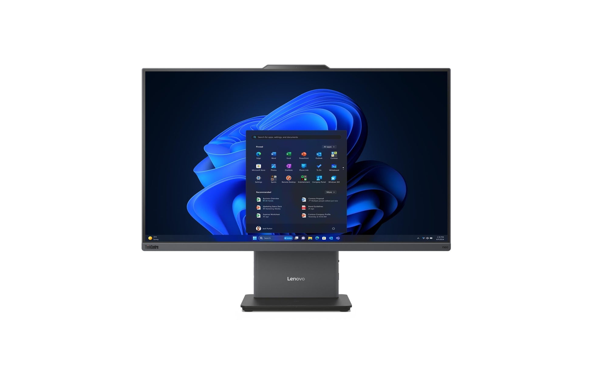 Lenovo ThinkCentre neo 50a 27 Gen 5 – 27" Full HD, Intel Core i5 210H, 16 GB, 512 GB, Windows 11 Pro