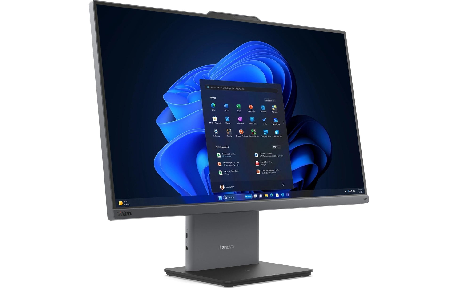 Lenovo ThinkCentre neo 50a 27 Gen 5 – 27" Full HD, Intel Core i5 210H, 16 GB, 512 GB, Windows 11 Pro