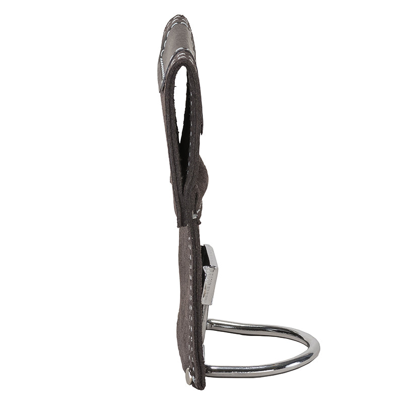 Stanley Hakenwerkzeughalter – 1 Fach, Schwarz, Büffelleder, Stahl, B 75 × H 165 × T 120 mm, für Hammer