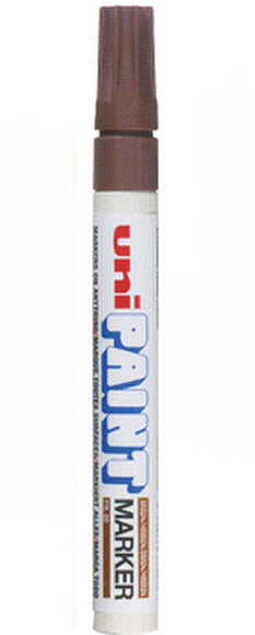 Uni-Ball Paint PX-20 Permanentmarker – Rundspitze 2,2–2,8 mm – Braun – 12er-Pack