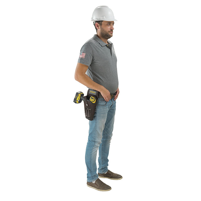 Stanley Rolletui/Gürteltasche – mit Haken, 1 Fach, schwarz, B 60 × H 320 × T 160 mm, für Schraubendreher