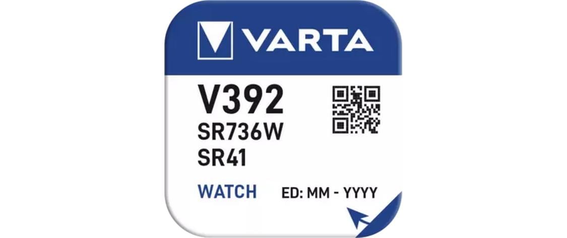 Varta V392 Akku 1,55 V 38 mAh 0,06 Wh Silberoxid – für Uhren