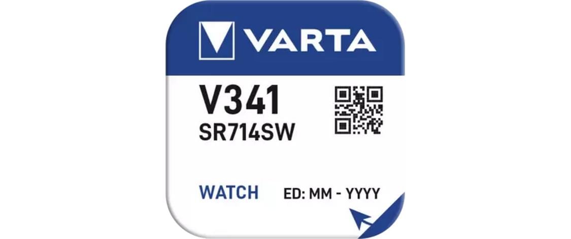 VARTA Knopfzellen SR714 (V341), Silberoxid, 1,55 V – 10 Stk.