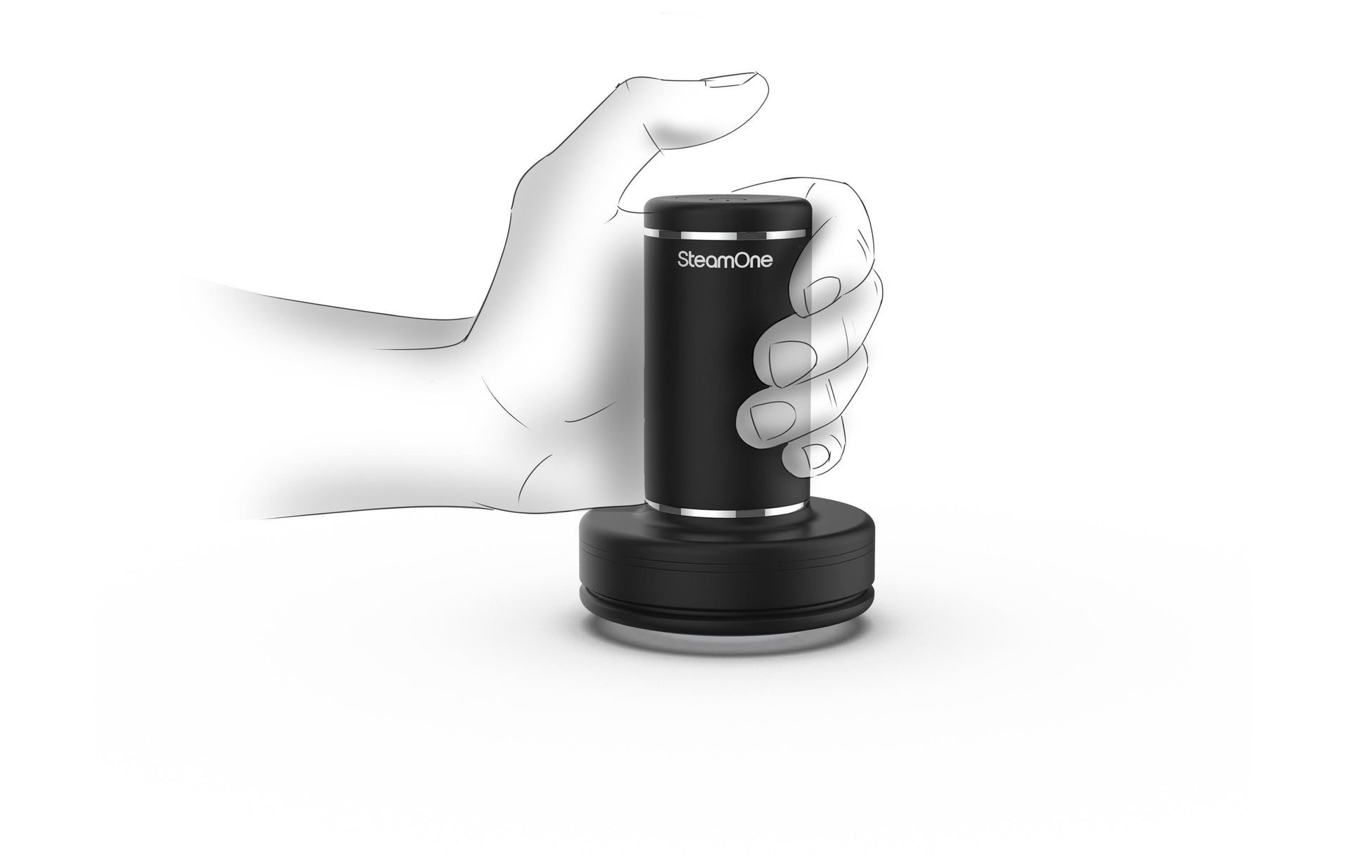 SteamOne Reinigungsgerät RP10B – 600 mAh, Kunststoff, Schwarz, 7,5 × 7,5 × 10,8 cm