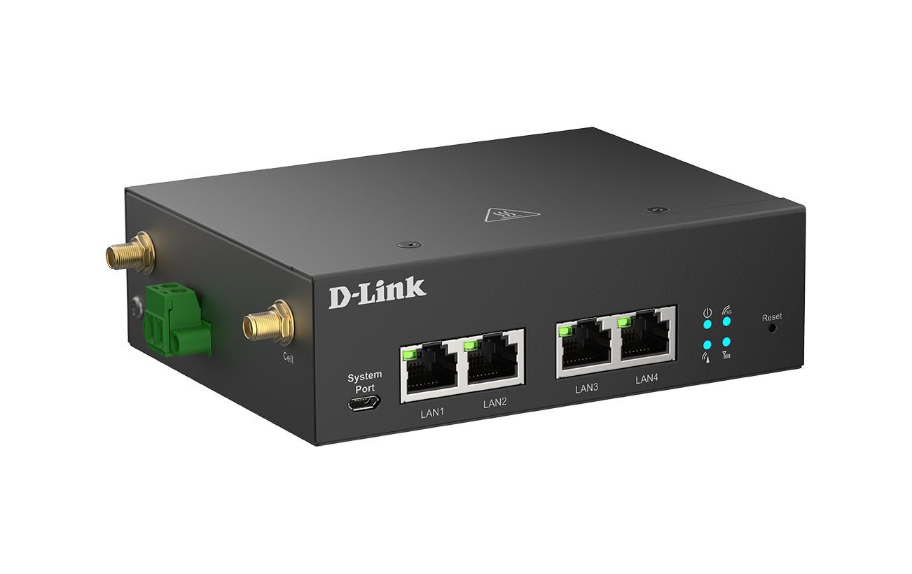 D-Link DWM-314-G – 5G Router, Wi-Fi 5, 1GbE, 4× RJ-45, Schwarz