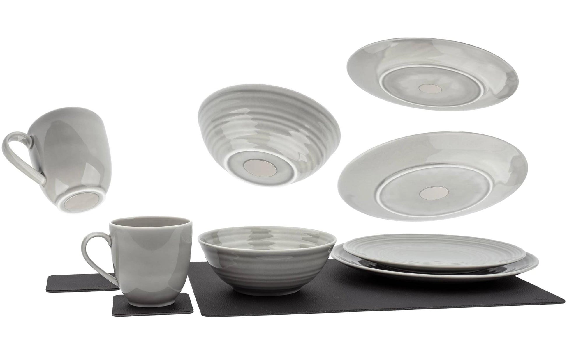 Silwy Geschirr-Set – Porzellan, beige