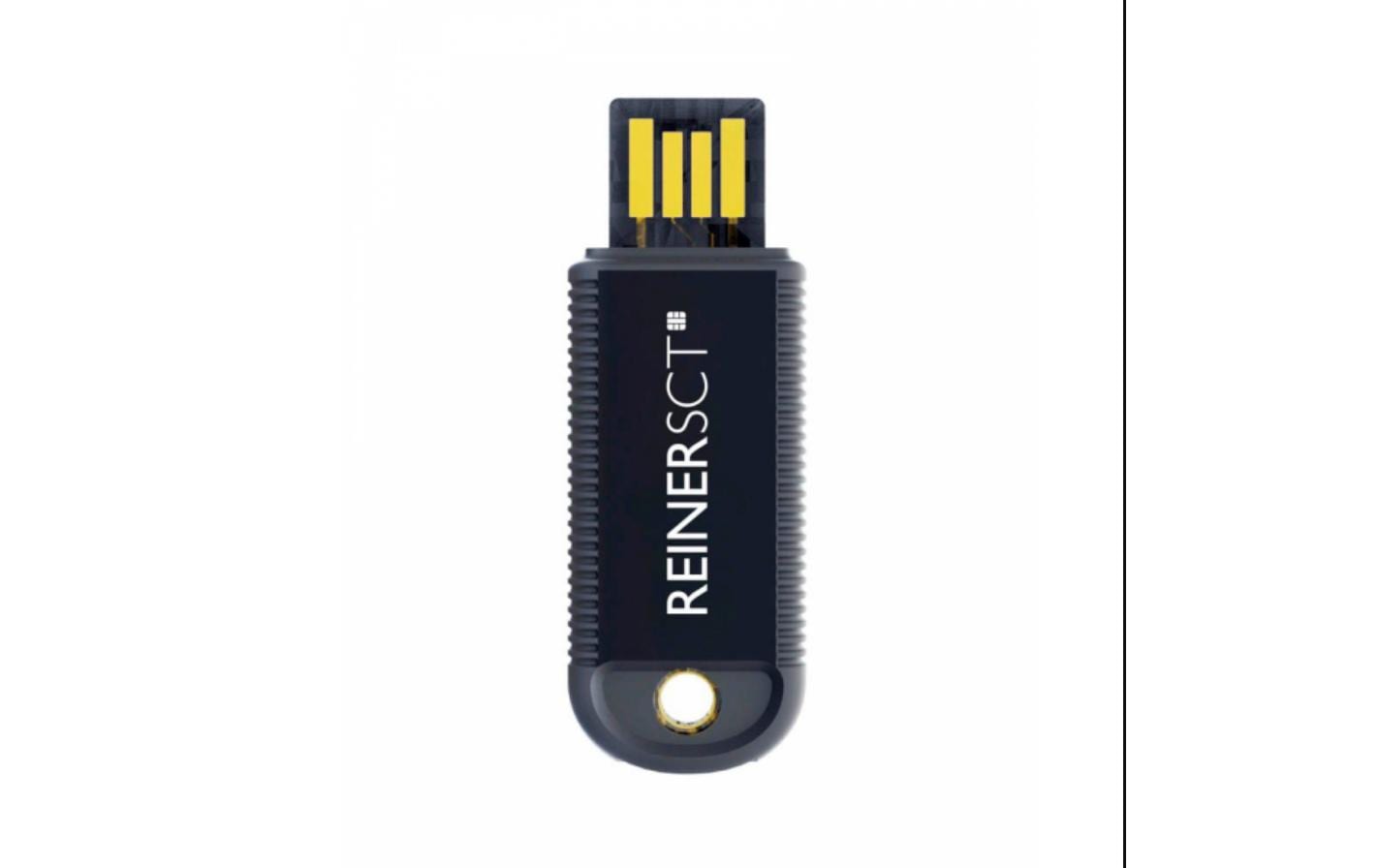 Reiner SCT Authentifizierer FIDO Stick Pro – für CCID-Smartcard, 18,5×51,5×6 mm, schwarz