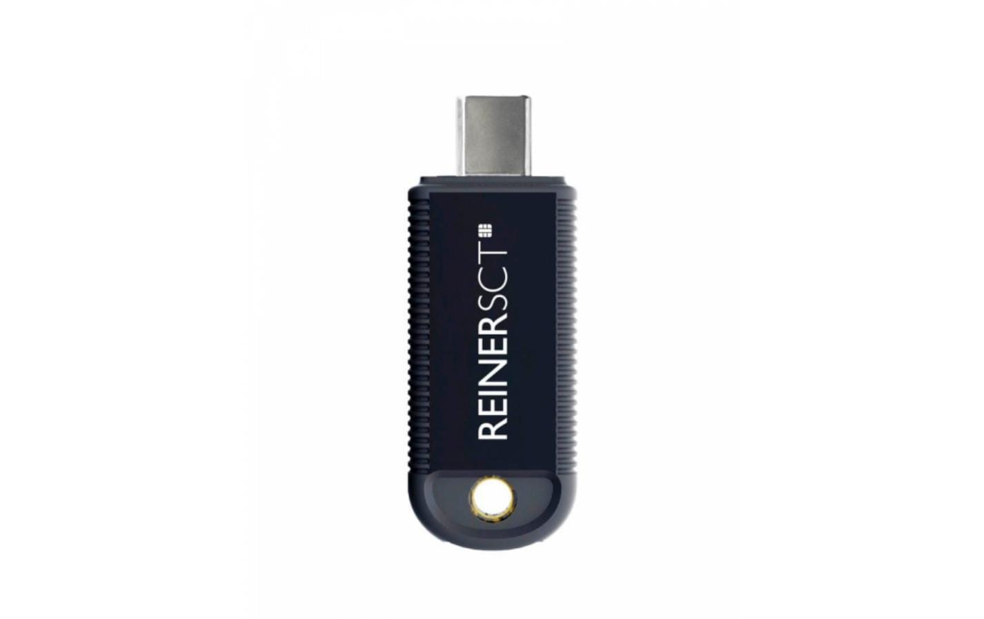 Reiner SCT FIDO Stick Pro USB-C – Authentifikator – FIDO2/U2F, USB-C, NFC, Schwarz, für CCID Smartcard