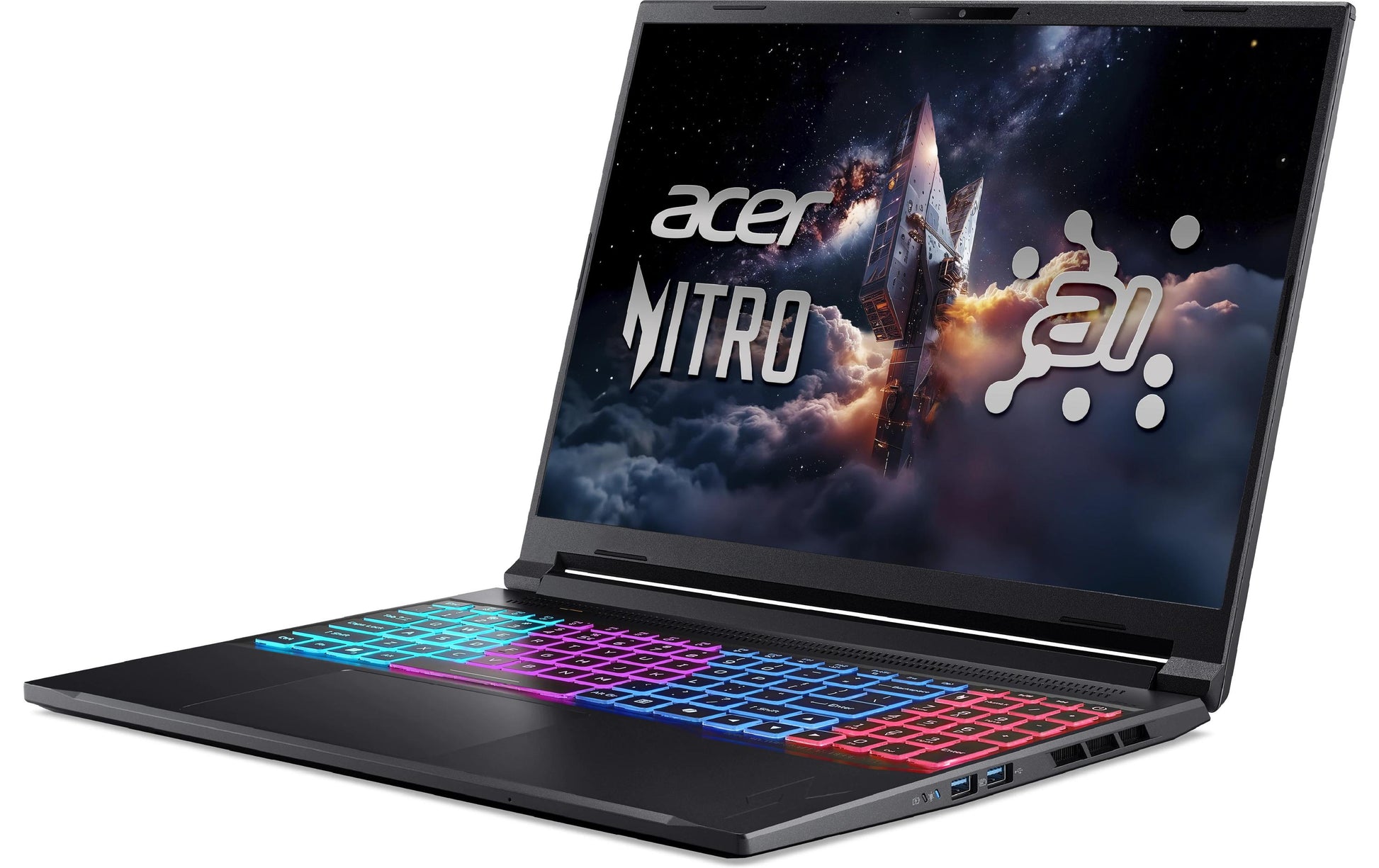 Acer Nitro V16 ANV16S-61-R8LB Laptop – Wi‑Fi 6E, Ethernet, Bluetooth 5.3 – Netzteil 135 W – CH (QWERTZ)