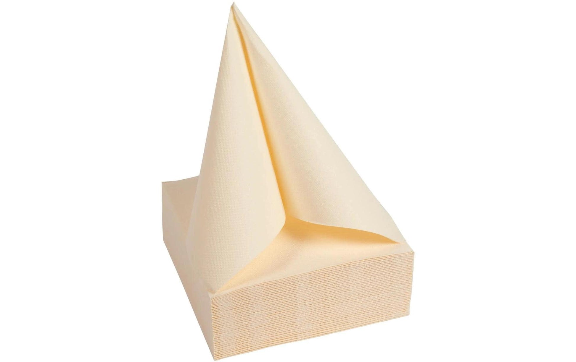 PRONAPPE Cocktail-Servietten – Elfenbein – 20 × 20 cm, 2-lagig – 50 Stück