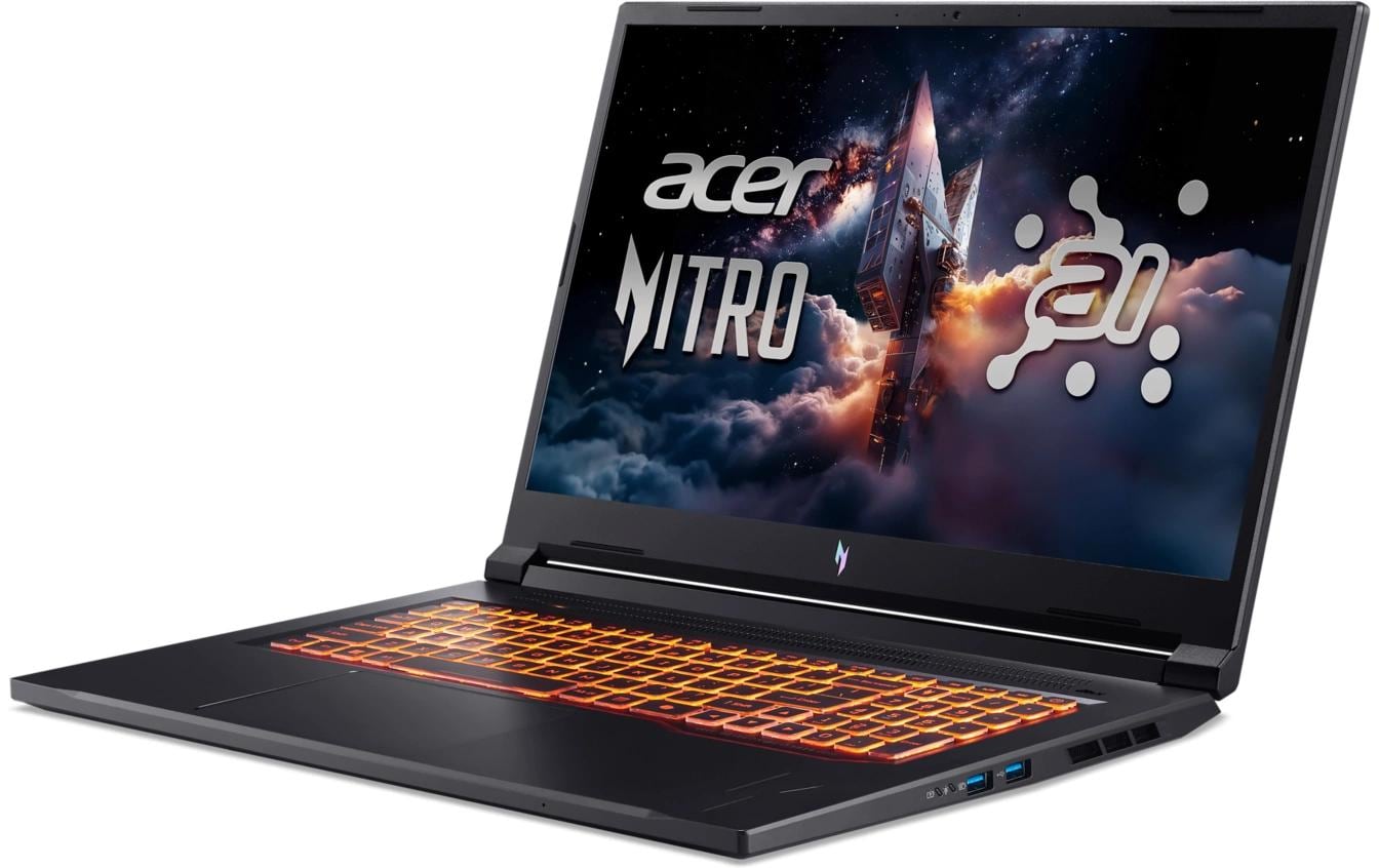 Acer Nitro V17 ANV17-41-R57K Laptop – Wi‑Fi, Ethernet, Bluetooth – Akku 76 Wh – Netzteil 135 W