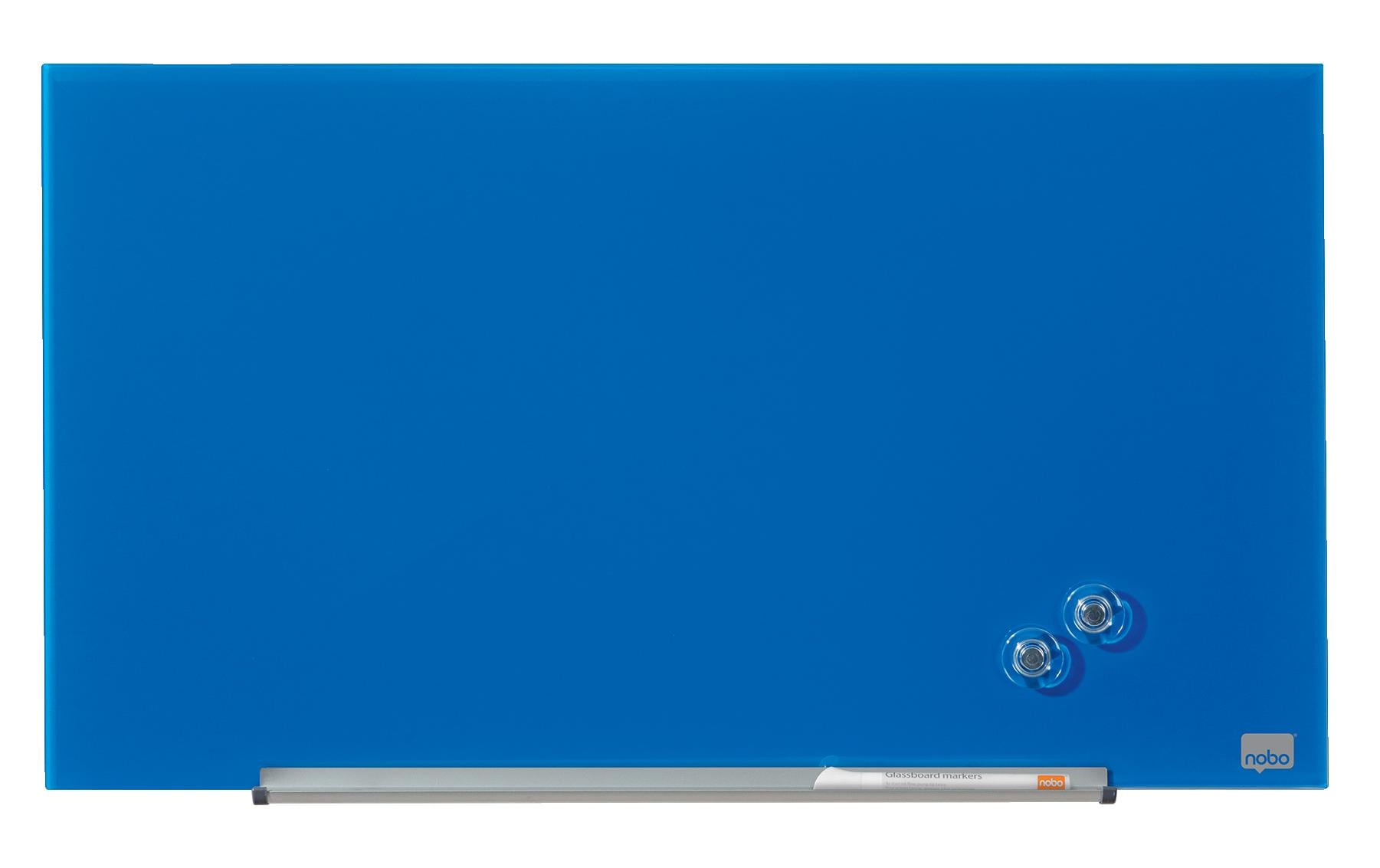 Nobo Whiteboard – 68 × 38 cm, Glas, magnetisch, Wandmontage, inkl. Stift, Magnete, Montagesatz