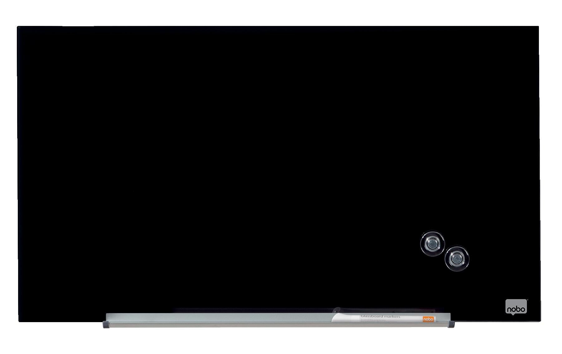 Nobo Whiteboard – 68 × 38 cm, Glas, magnetisch, Wandmontage, inkl. Stift, Magnete, Montagesatz