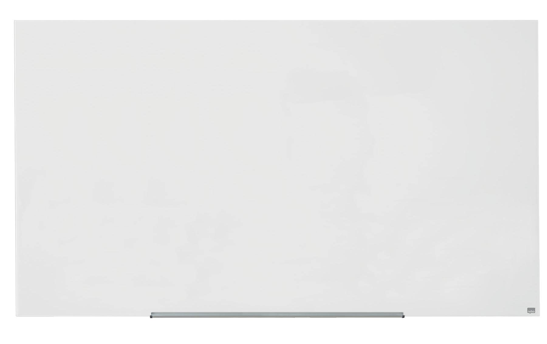 Nobo Whiteboard – 188 × 106 cm, Glas, magnetisch, Wandmontage, inkl. Stift, Magnete, Montagesatz