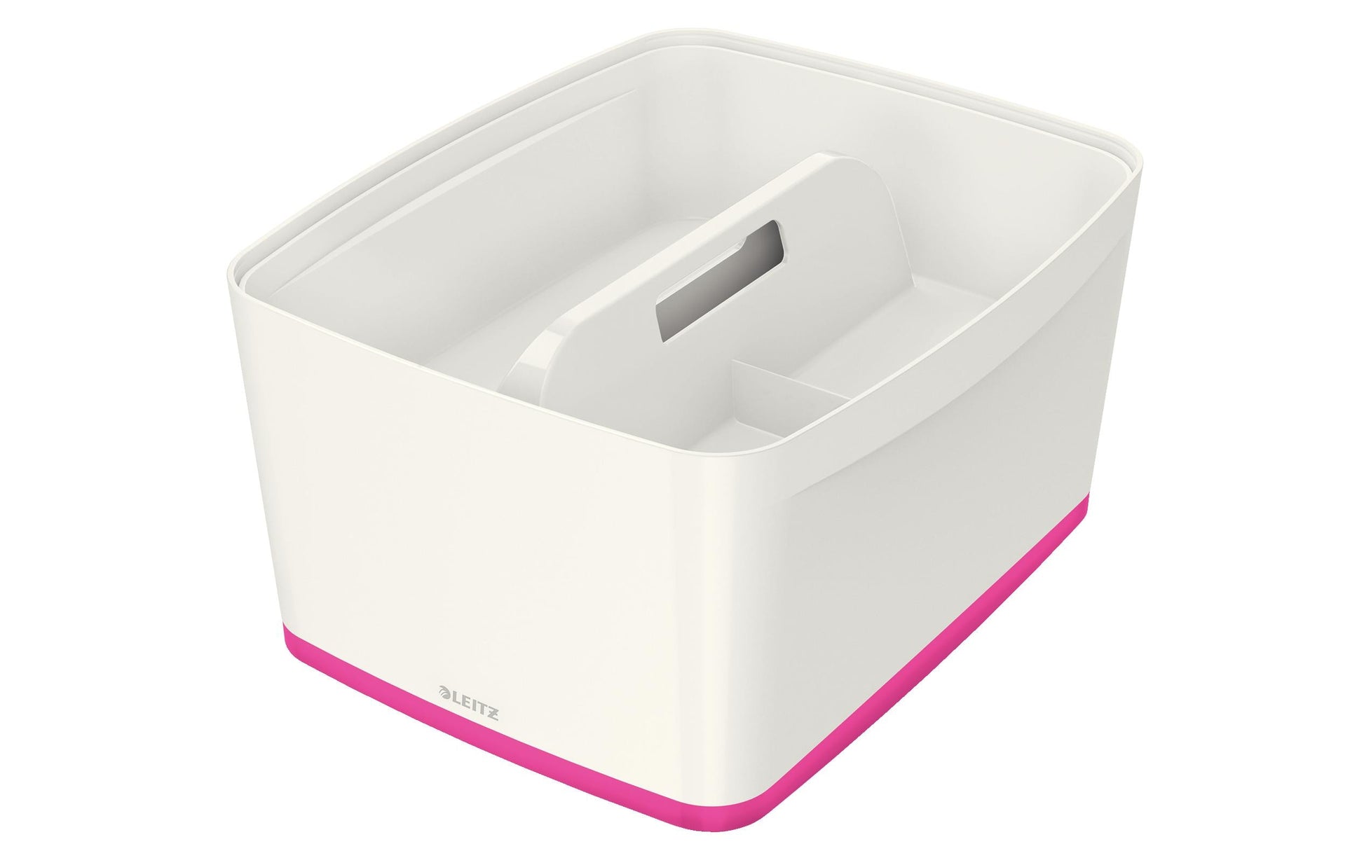 Leitz Aufbewahrungsbox – Kunststoff, weiss/pink, 31,8 × 19,8 × 38,5 cm