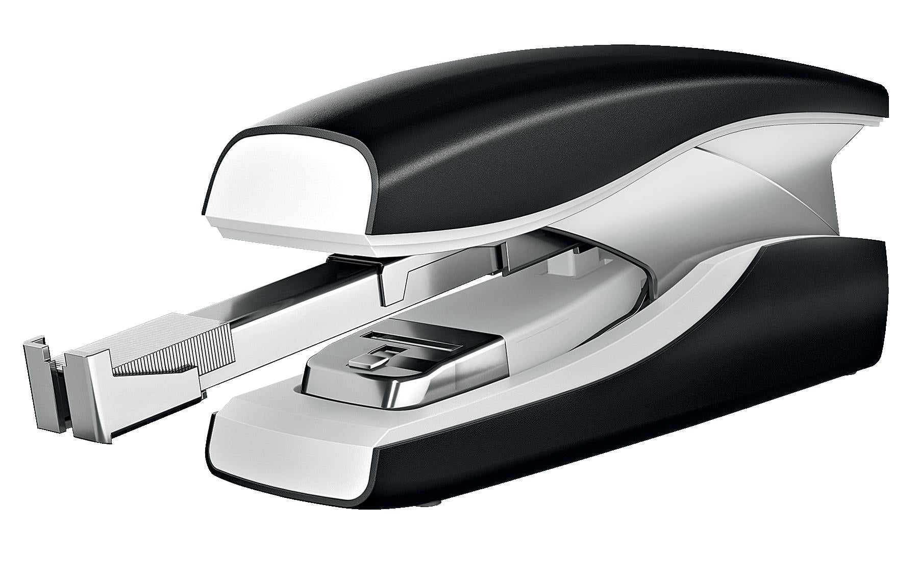 Leitz NeXXt – Hefter, 30 Blatt, Flat-Clinch, geschlossene Heftung, Oberlade-Mechanik, schwarz