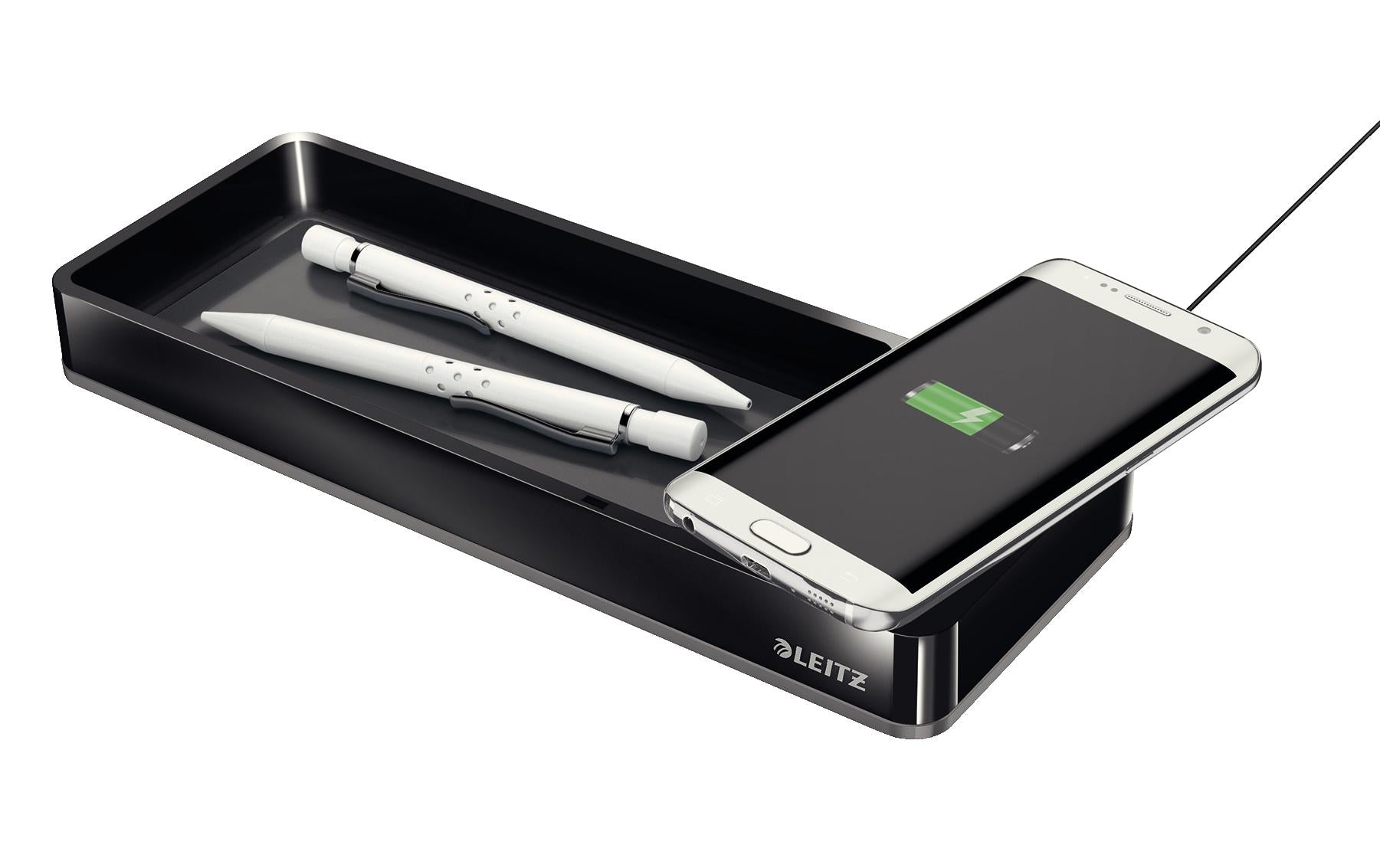 Leitz Ladestationsorganisator (Schreibtischmontage) – Polystyrol, Schwarz
