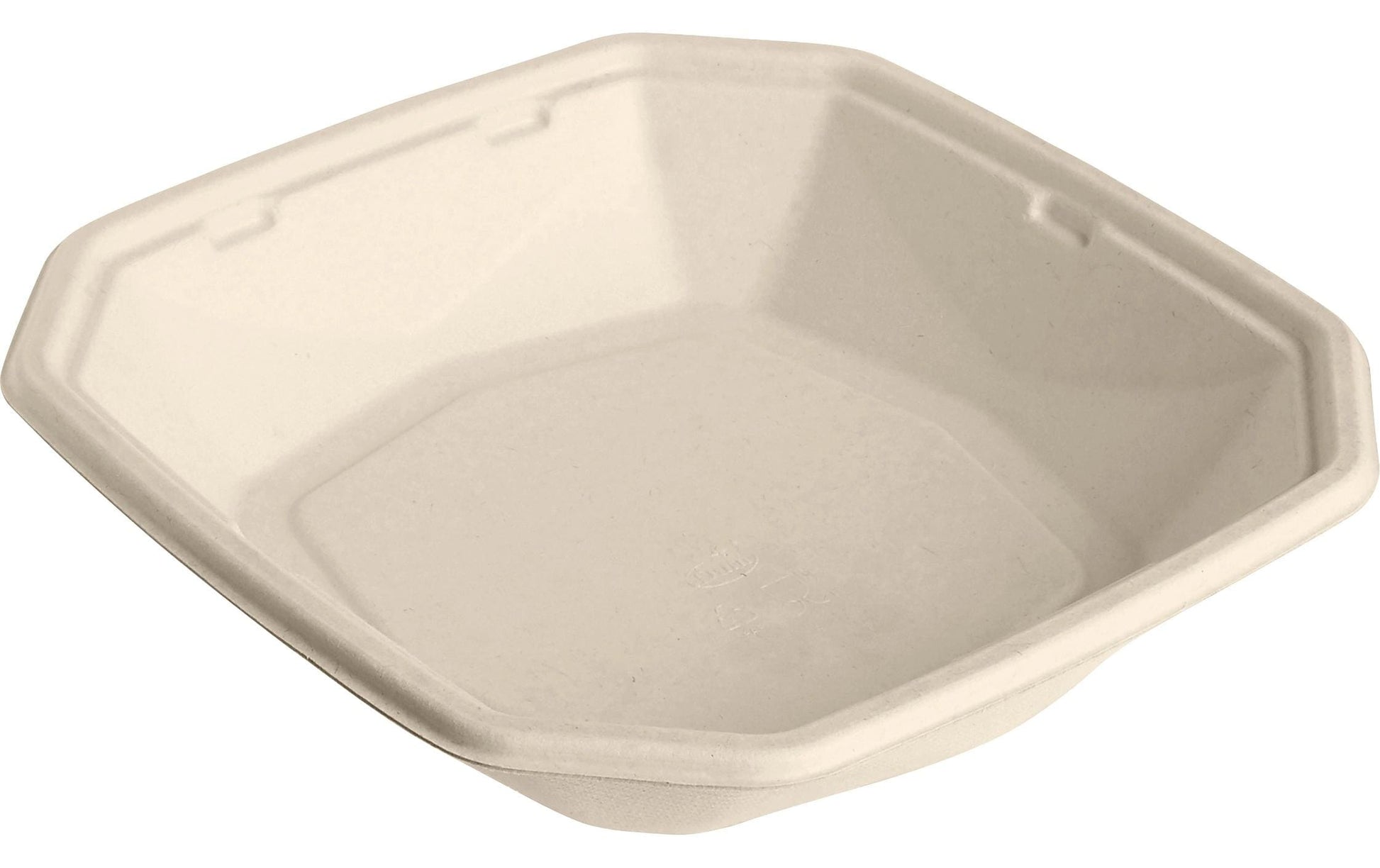 Duni Octabagasse Schale, Bagasse (Zuckerrohr) – 1 l, 224 × 224 × 43 mm, braun – 400 Stk.