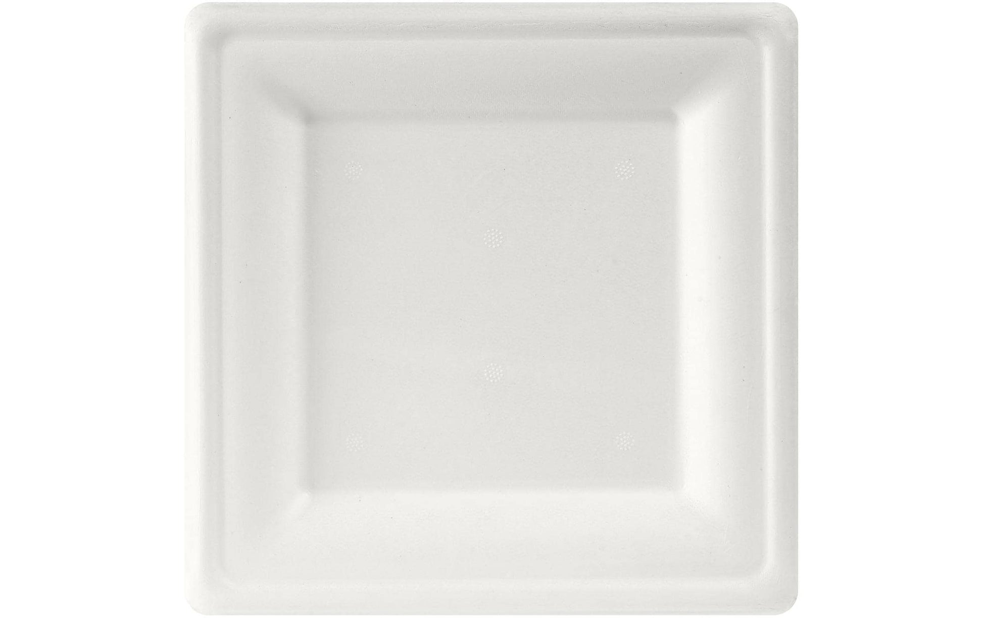 Duni Teller, Bagasse (Zuckerrohr), quadratisch – 20 × 20 cm, weiss