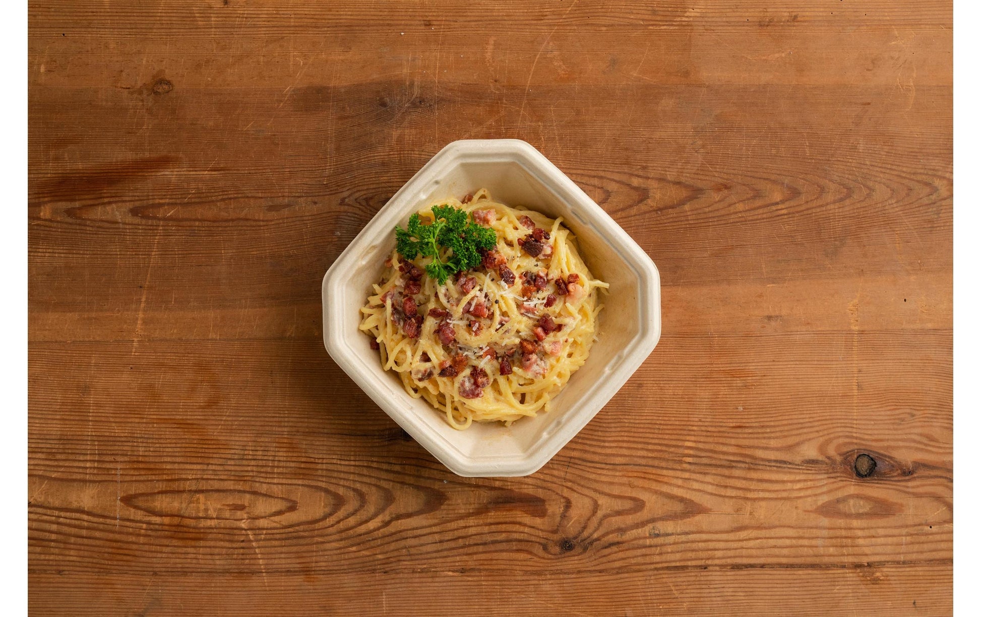 Duni Take-away-Box Octabagasse, Bagasse (Zuckerrohr) – 650 ml 183 × 183 × 165 mm – kompostierbar – 50 Stk.