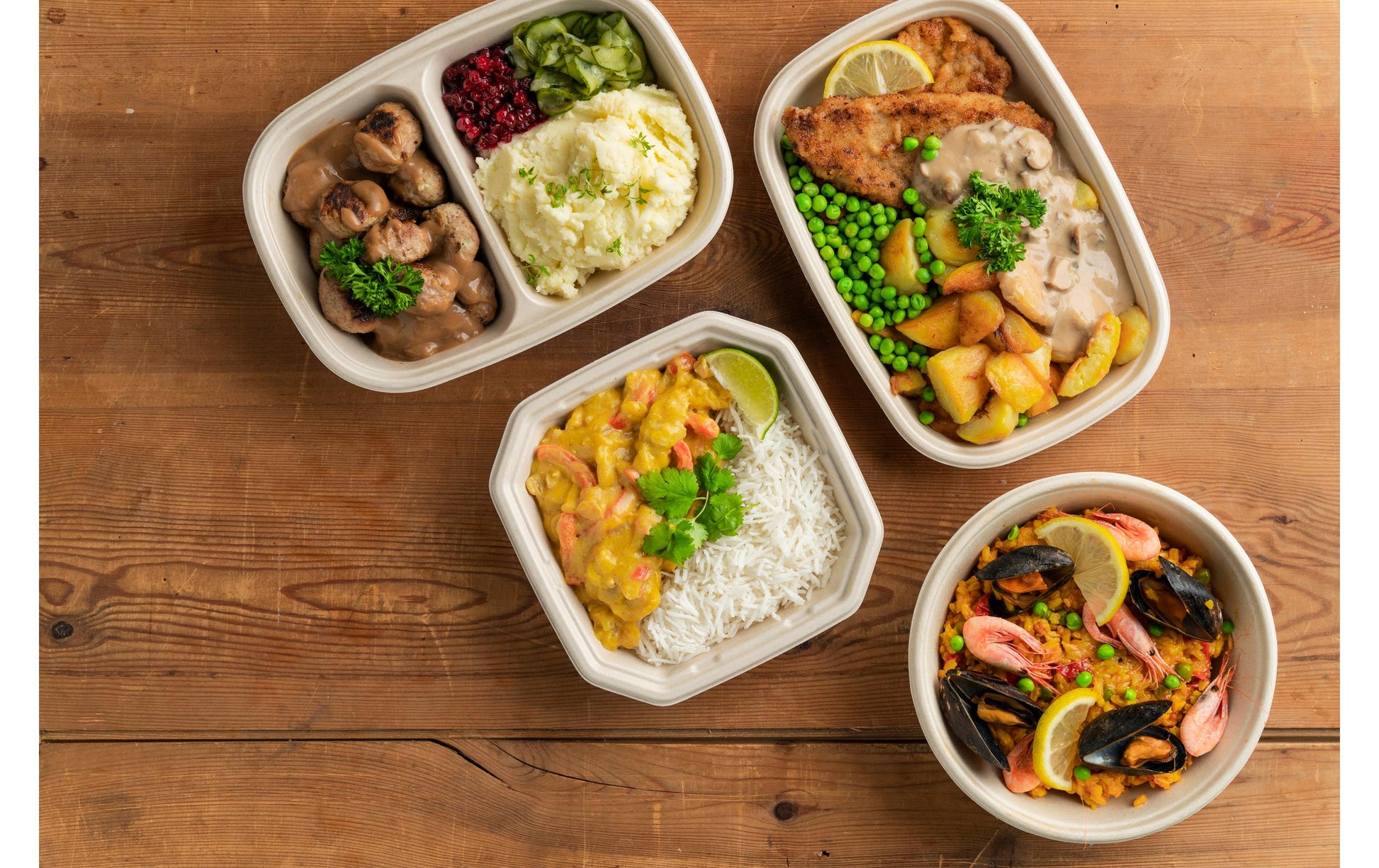 Duni Take-away-Box Octabagasse, Bagasse (Zuckerrohr) – 400 ml 183 × 183 × 43 mm braun – kompostierbar – 50 Stk