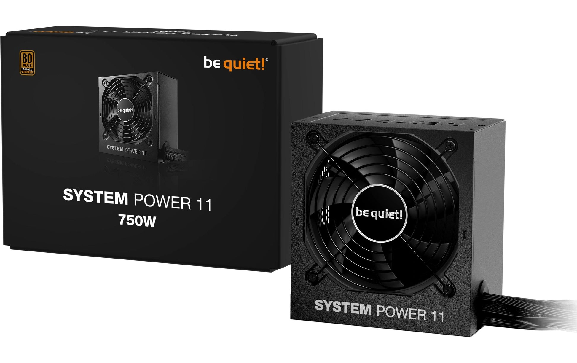 be quiet! be quiet System Power 11 ATX-Netzteil 750 W 80 PLUS Bronze – nicht-modular, ATX 3.1, EPS 2.92, 12VHPWR