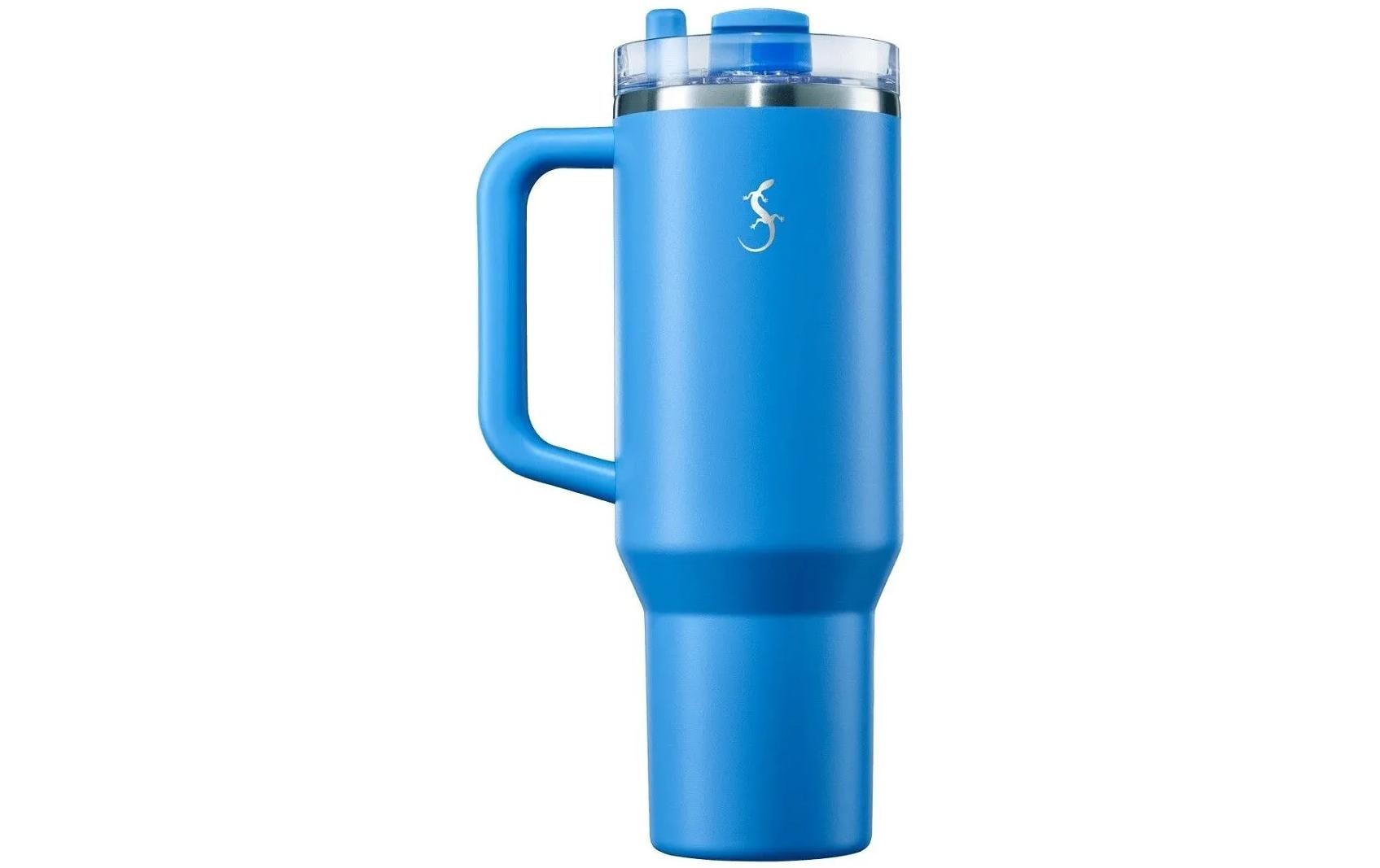 Lurch Big Cup Thermobecher 1,2 l – doppelwandig 8 h heiss/12 h kalt, Kunststoff, blau